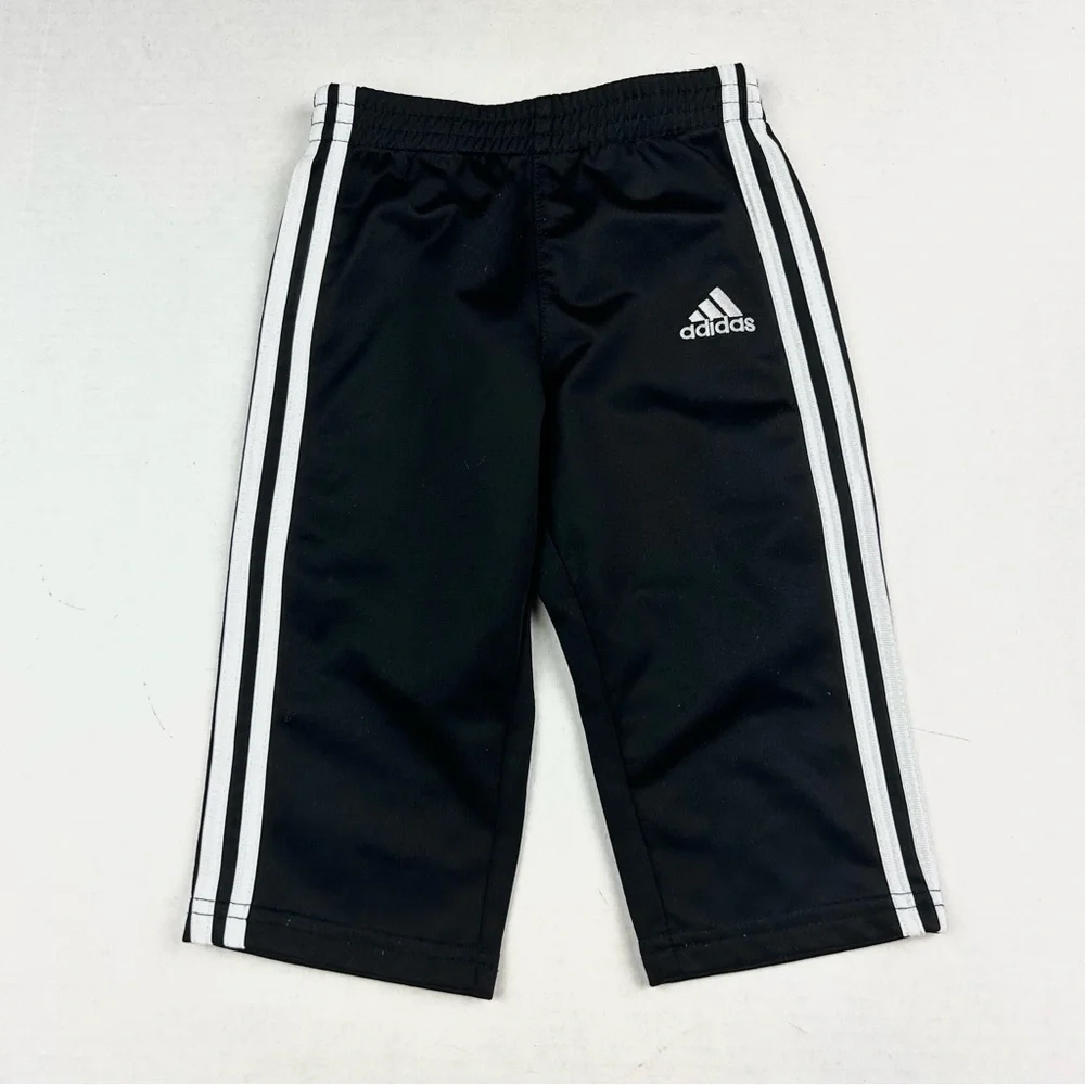 Adidas Black & White Striped Track Suit 12M